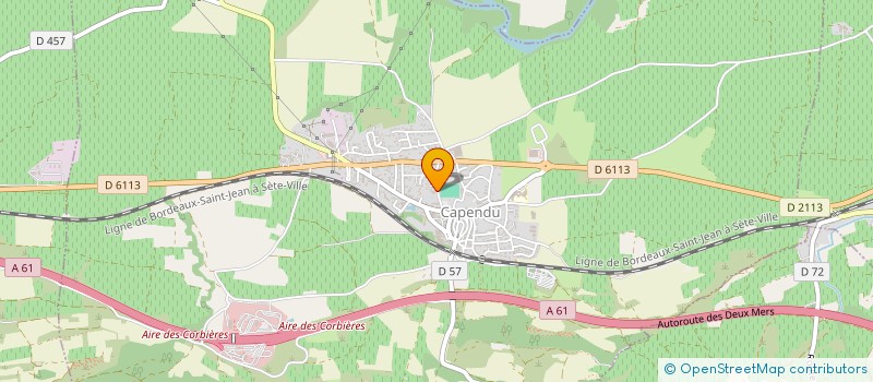 localisation de l'entreprise SCI RD  CAPENDU