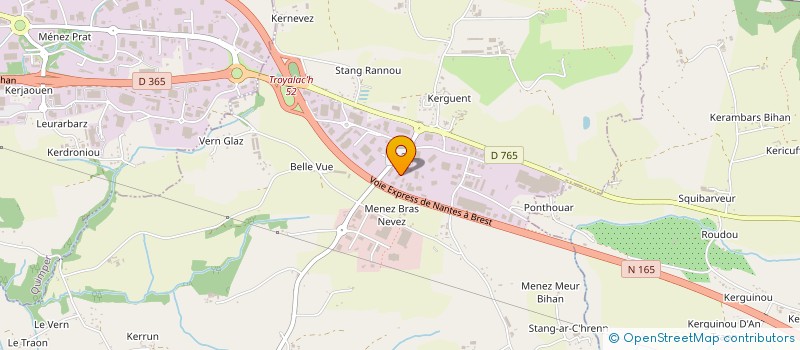 localisation de l'entreprise SCI RD  SAINT-EVARZEC