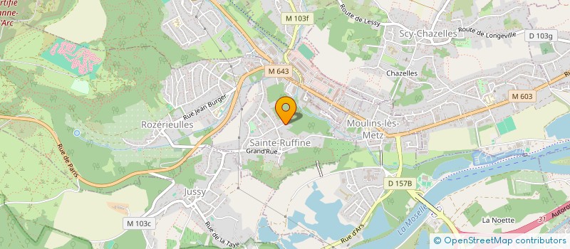 localisation de l'entreprise SCI  RD ET FILS  SAINTE-RUFFINE