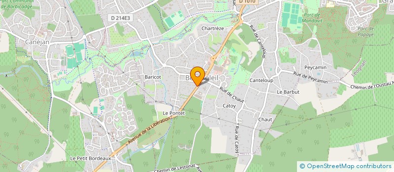 localisation de l'entreprise SCI RD2210  GRADIGNAN