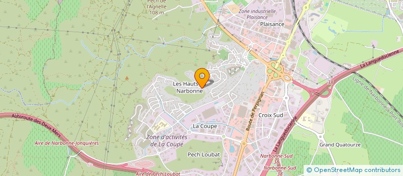 localisation de l'entreprise SCI RD2A à NARBONNE
