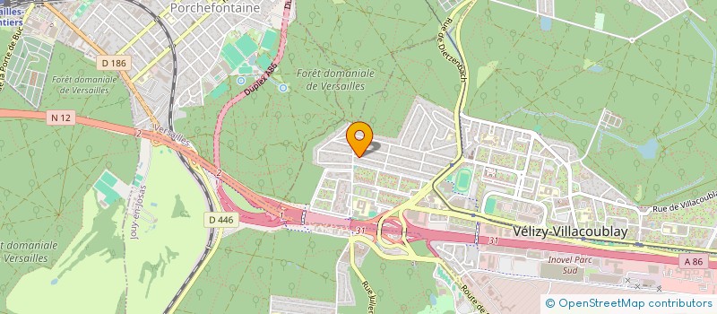 localisation de l'entreprise SCI RD2S  VELIZY-VILLACOUBLAY