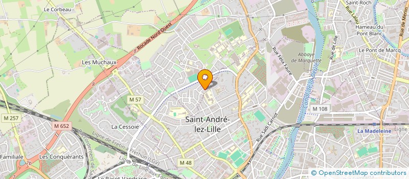 localisation de l'entreprise SCI RD2S  MARQUETTE-LEZ-LILLE