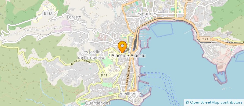 localisation de l'entreprise SCI RDA à AJACCIO