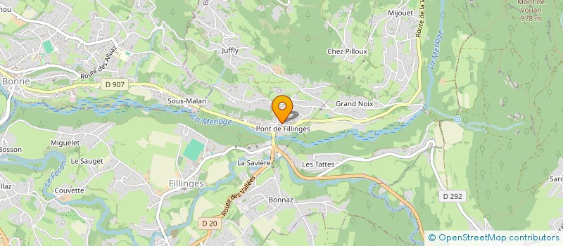 localisation de l'entreprise SCI RDAC  FILLINGES