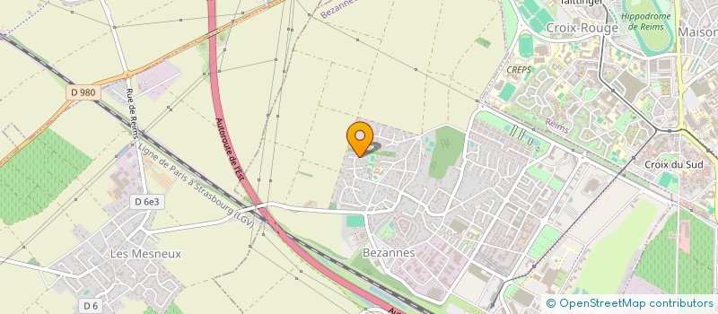 localisation de l'entreprise SCI RDB 4  BEZANNES