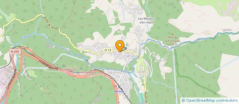 localisation de l'entreprise SCI RDC  SERVOZ