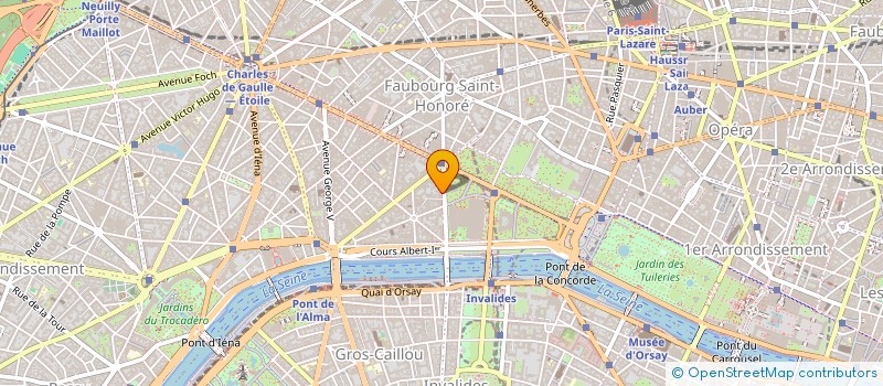 localisation de l'entreprise SCI RDC DU 33 AV FRANKLIN ROOSEVELT  PARIS