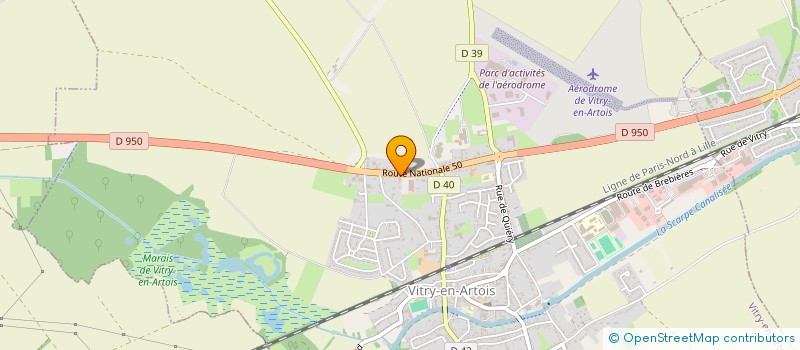 localisation de l'entreprise SCI RDE  VITRY-EN-ARTOIS