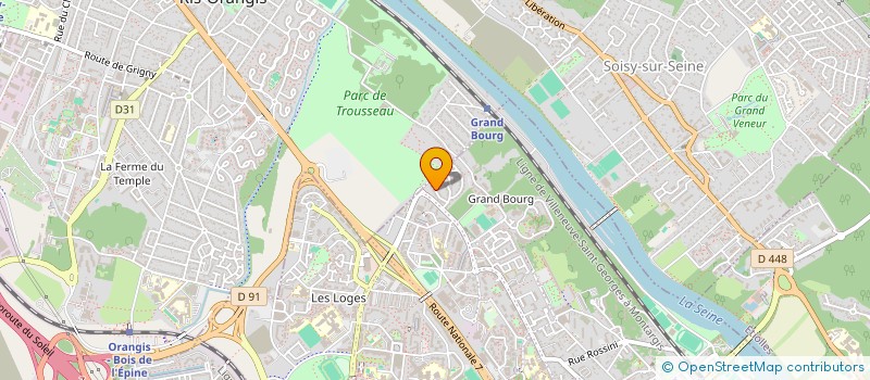 localisation de l'entreprise SCI RDE2J à EVRY-COURCOURONNES