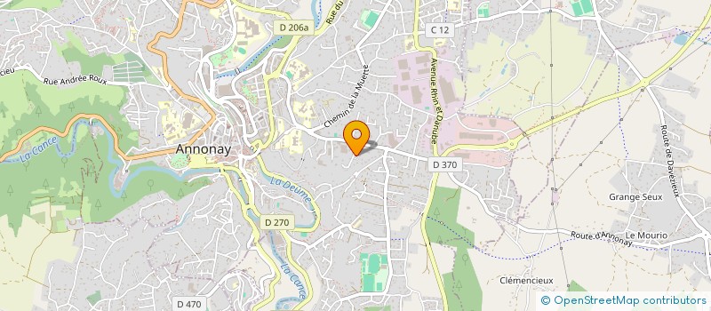 localisation de l'entreprise SCI RDH à ANNONAY