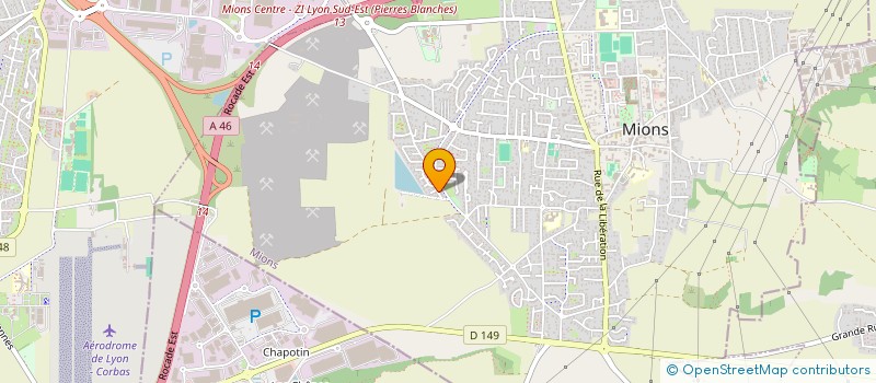 localisation de l'entreprise SCI RDH  MIONS