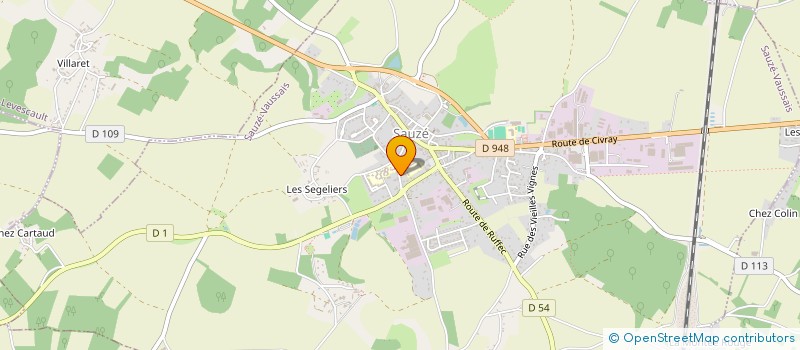 localisation de l'entreprise SCI RDI  SAUZE-VAUSSAIS