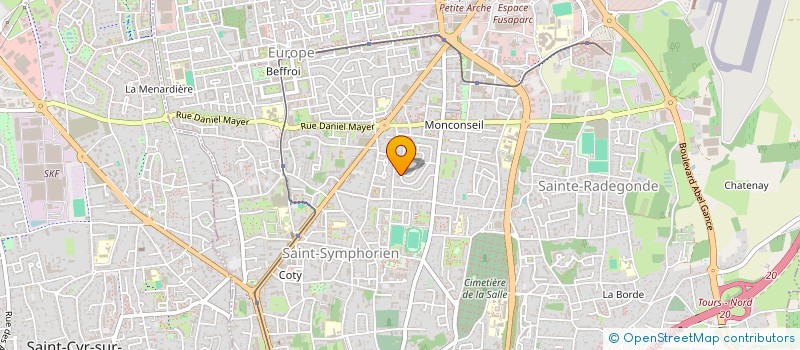 localisation de l'entreprise SCI RDI  TOURS