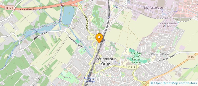 localisation de l'entreprise SCI RDKI à BRETIGNY-SUR-ORGE