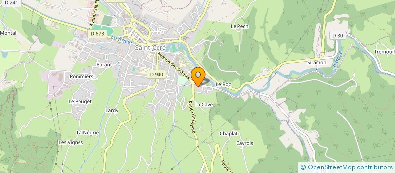 localisation de l'entreprise SCI RDM  SAINT-CERE