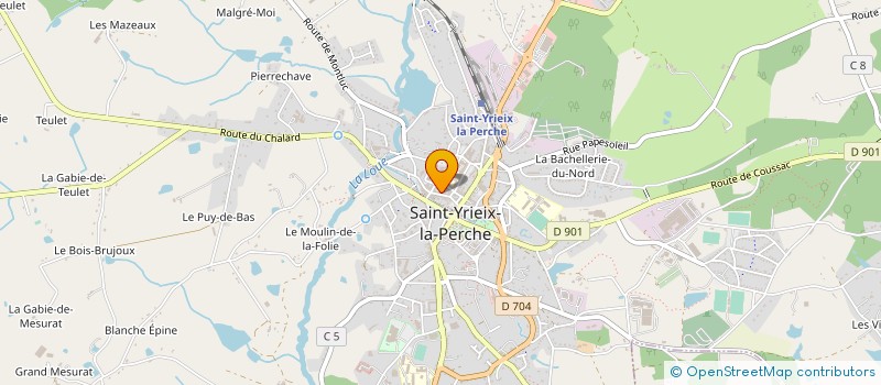 localisation de l'entreprise SCI RDM à SAINT-YRIEIX-LA-PERCHE