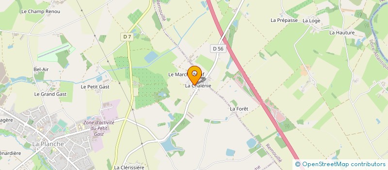 localisation de l'entreprise SCI RDM  LA PLANCHE