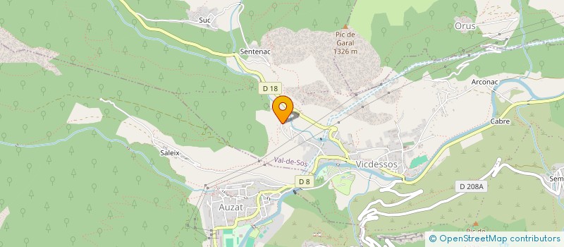 localisation de l'entreprise SCI RDMA à TARASCON-SUR-ARIEGE