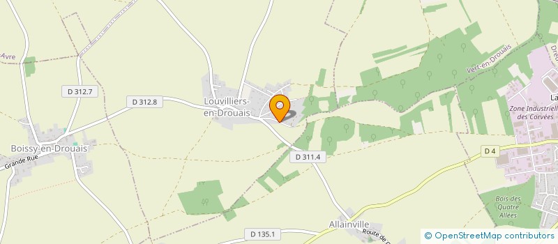 localisation de l'entreprise SCI RDMS LA VALLEE à LA CHAPELLE-FORAINVILLIERS