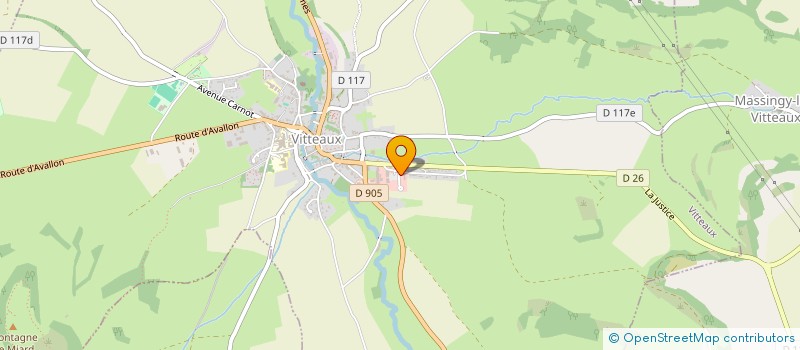 localisation de l'entreprise SCI RDPN  VITTEAUX