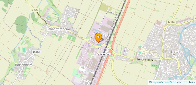 localisation de l'entreprise SCI RDPS  ERSTEIN