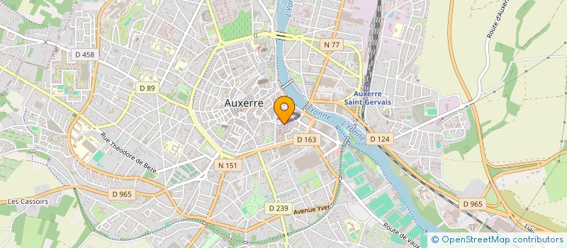 localisation de l'entreprise SCI RDV DU PONT  AUXERRE