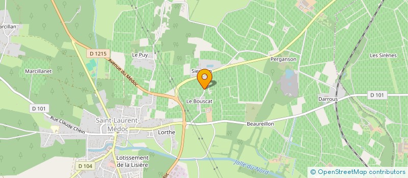 localisation de l'entreprise SCI RDX  SAINT-LAURENT-MEDOC