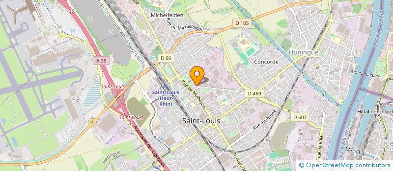 localisation de l'entreprise SCI RE CORPORATION  SAINT-LOUIS