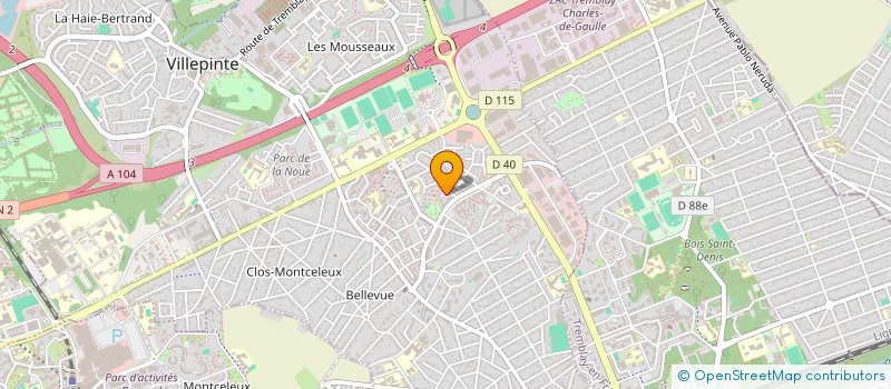 localisation de l'entreprise SCI RE-GY SENS à VILLEPINTE