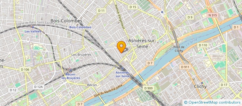 localisation de l'entreprise SCI RE-MI-FA à ASNIERES-SUR-SEINE
