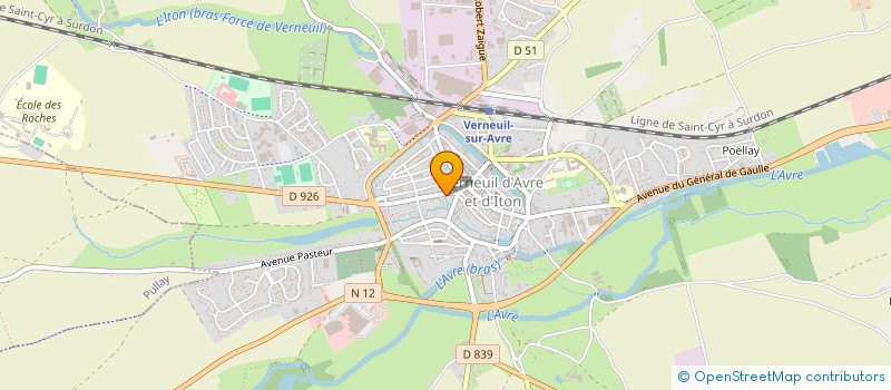 localisation de l'entreprise SCI RE-SOURCE  VERNEUIL D'AVRE ET D'ITON