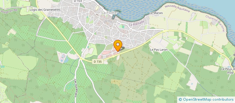 localisation de l'entreprise SCI RE VERTE  LA FLOTTE