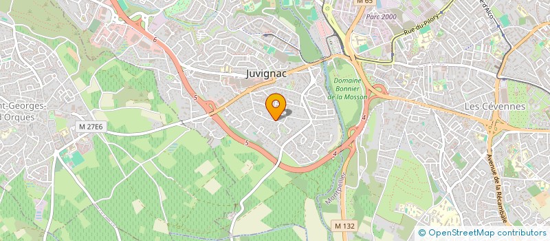 localisation de l'entreprise SCI REA  JUVIGNAC