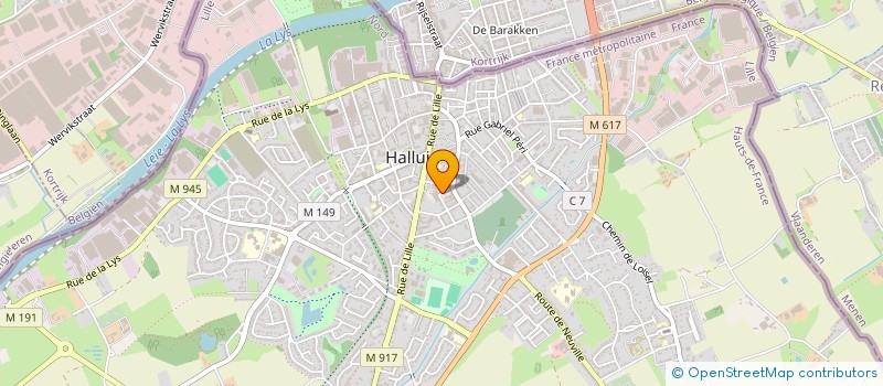 localisation de l'entreprise SCI REACTIF IMMO  HALLUIN