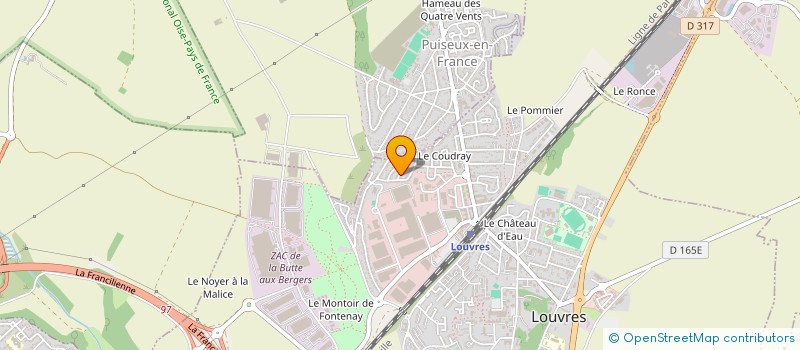 localisation de l'entreprise SCI READ  LOUVRES