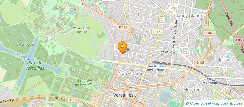 localisation de l'entreprise SCI REAK à VERSAILLES
