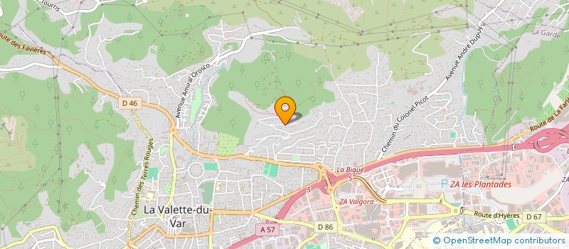 localisation de l'entreprise SCI REAL à LA VALETTE-DU-VAR