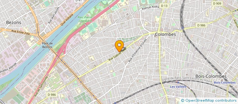 localisation de l'entreprise SCI REAL à COLOMBES