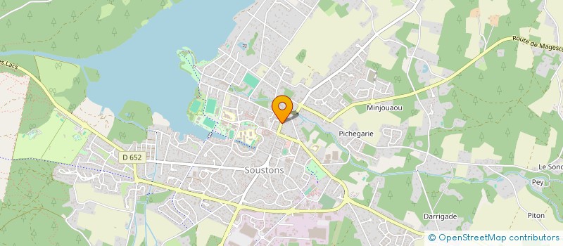 localisation de l'entreprise SCI REAL FONCIER  SOUSTONS