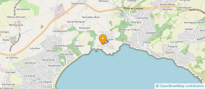 localisation de l'entreprise SCI REAL LE COZ  PLOUGONVELIN