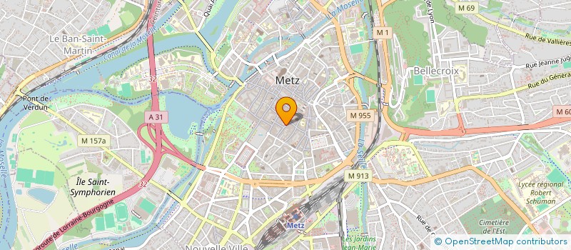 localisation de l'entreprise SCI REALIZ METZ  METZ