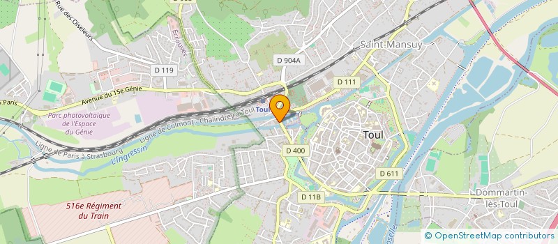 localisation de l'entreprise SCI REAN  TOUL