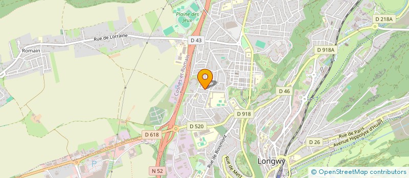 localisation de l'entreprise SCI REAN à LONGWY