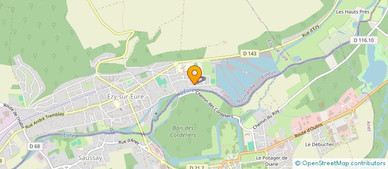 localisation de l'entreprise SCI REANA  EZY-SUR-EURE