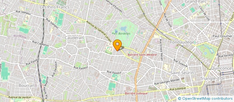 localisation de l'entreprise SCI REAU ESTHETIQUE  BORDEAUX