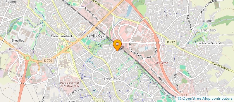 localisation de l'entreprise SCI REAUMUR  TREGUEUX