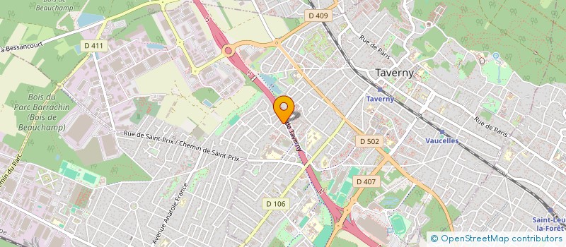 localisation de l'entreprise SCI REAXLIZEE  TAVERNY