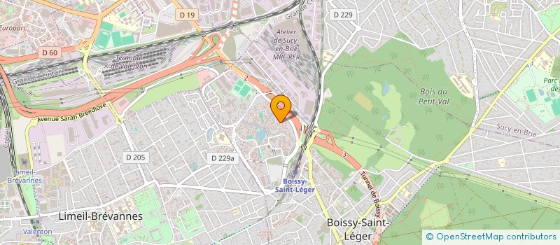 localisation de l'entreprise SCI REBARAL à BOISSY-SAINT-LEGER