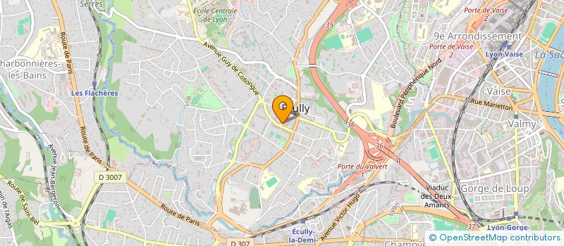 localisation de l'entreprise SCI REBE  ECULLY